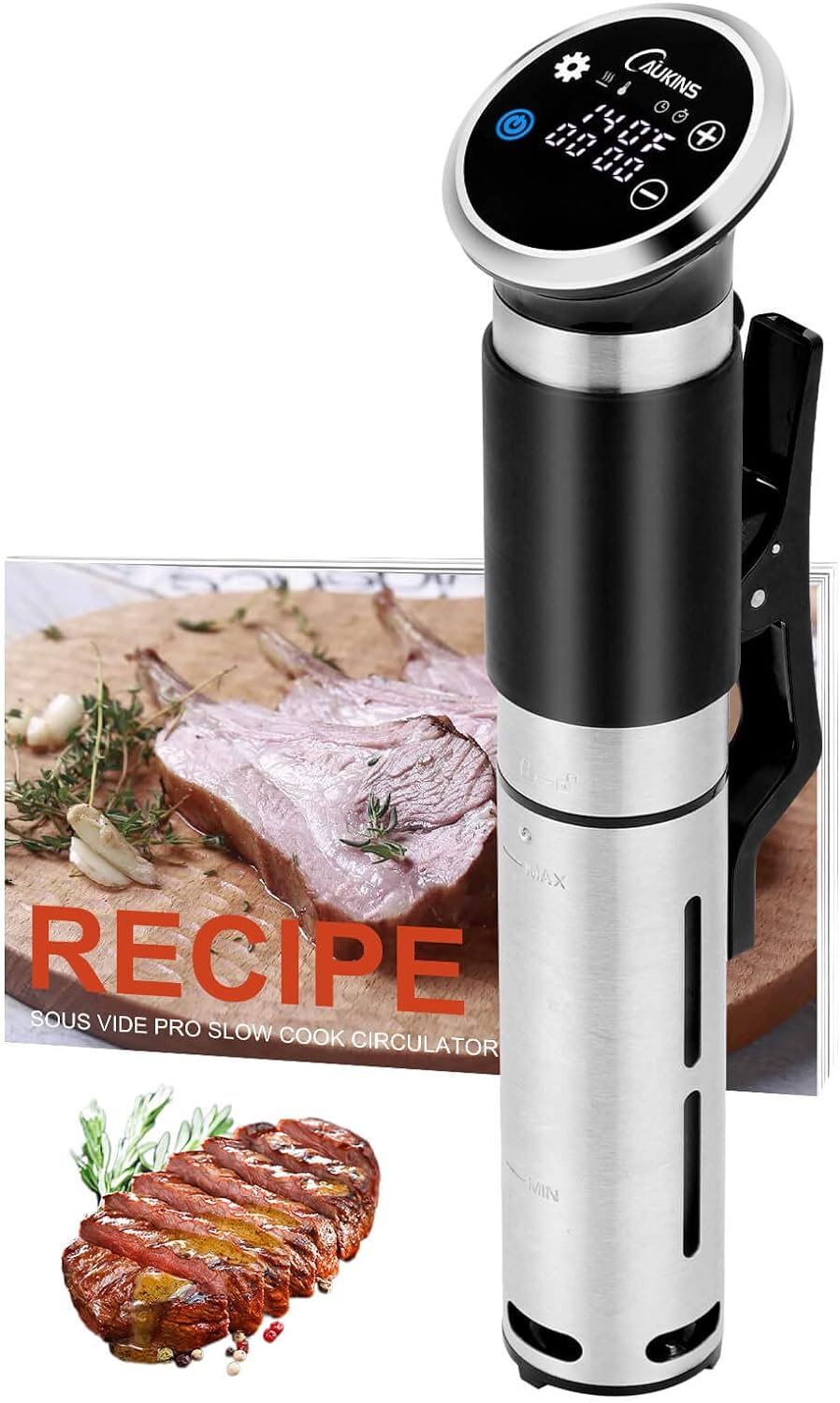 CAUKINS Sous Vide Machine：Sous Vide Cooker 1100 Watts Immersion Sous Vide Low Temperature Cooker Immersion Circulator for Sous Vide